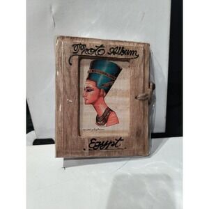 New Unique Handmade Africa Egyptian Woodish Photo Album Paper Pages 4x6 Sealed